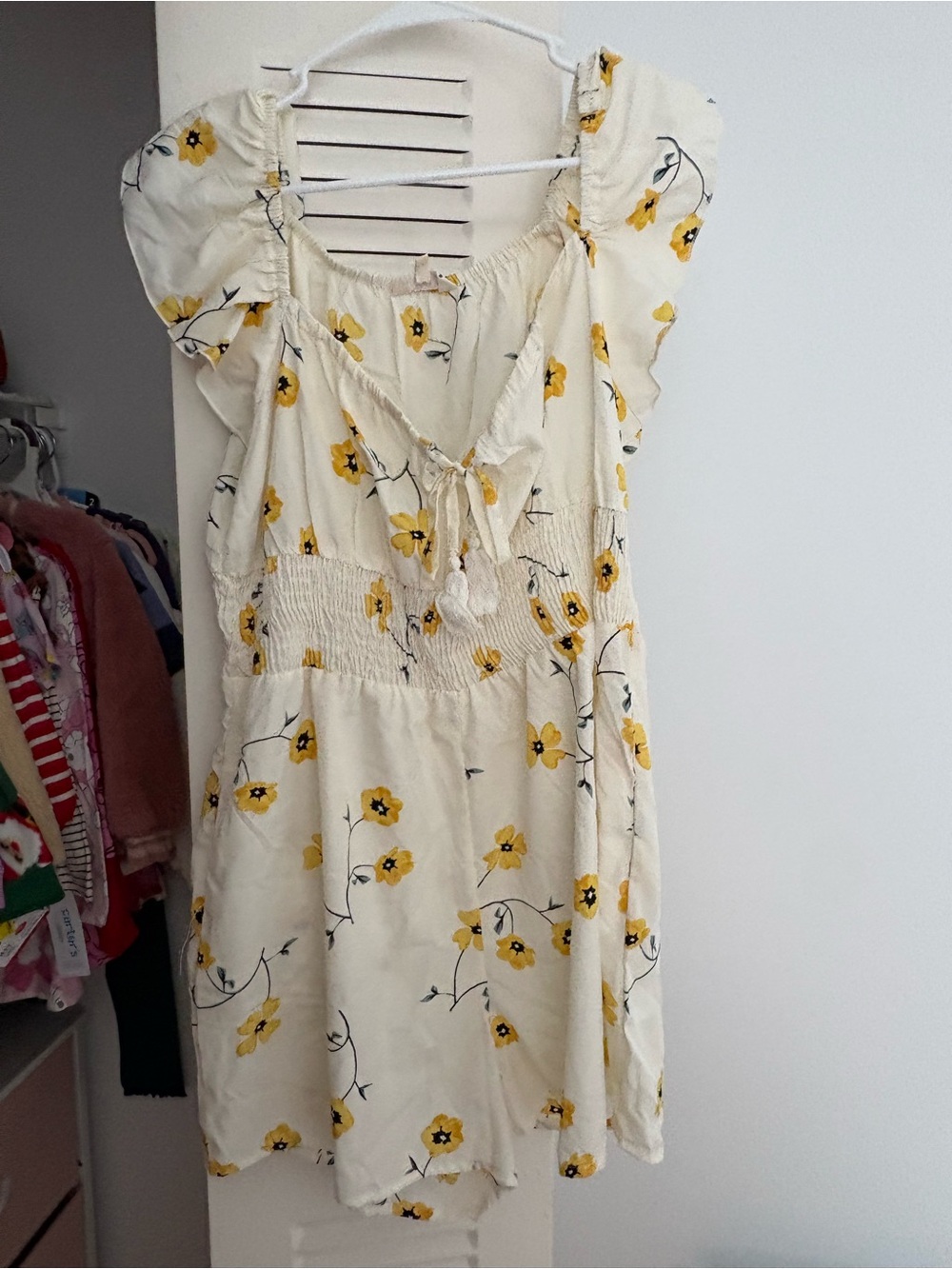 Yellow Floral Romper